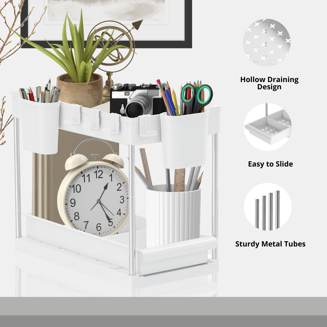 Two-Tier Sliding Under-Sink Organizers (Set of 2) - product image 9