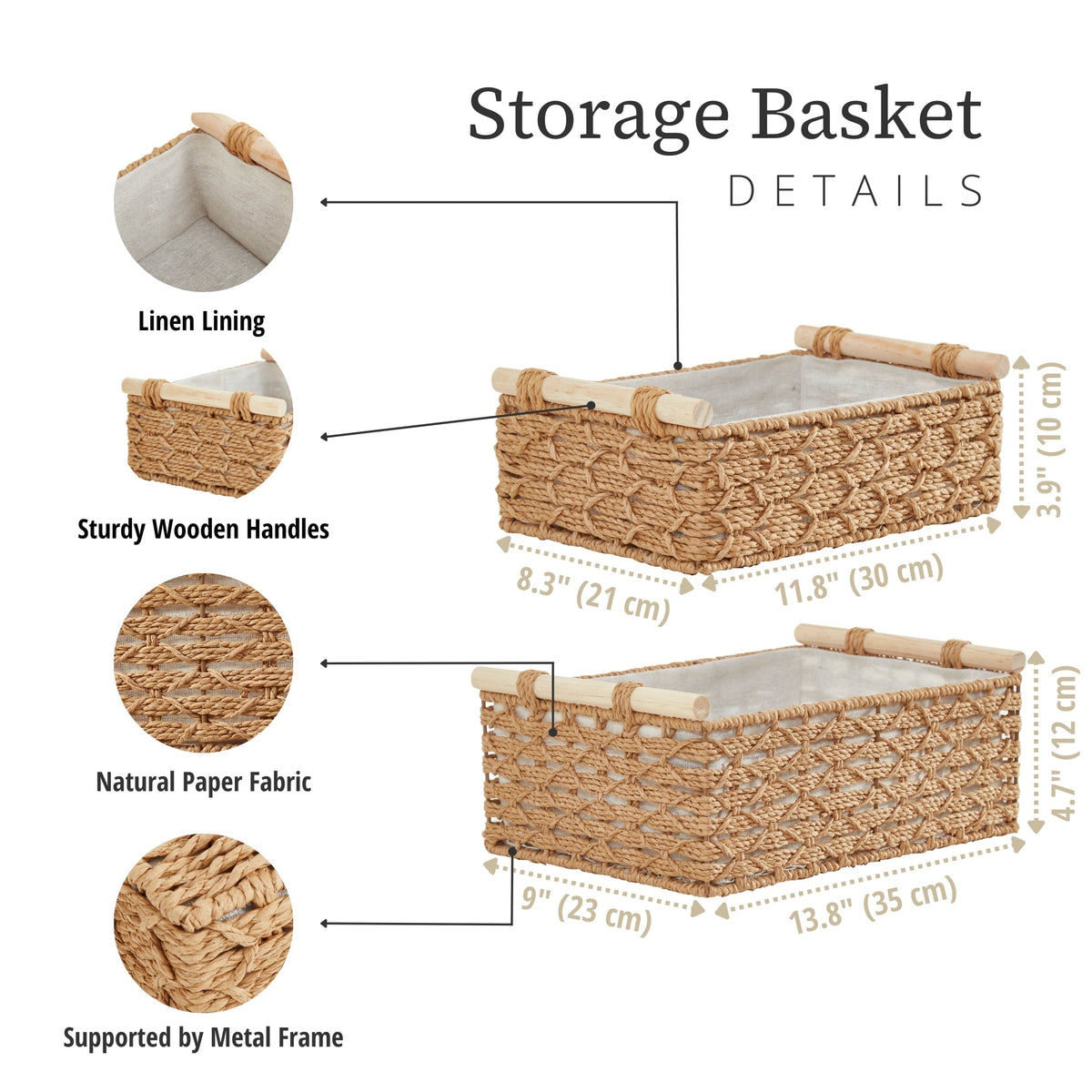Woven Rope Shelf Baskets (2- or 3-Pack) - product image 9