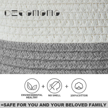 Small Cotton Rope Storage Baskets (2-Pack) - product image 4