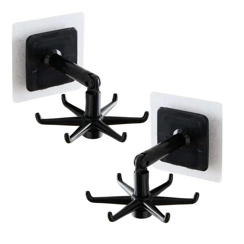Rotating Adhesive Kitchen Utensil Hook Rack - product image 8