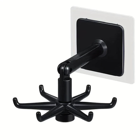 Rotating Adhesive Kitchen Utensil Hook Rack - product image 1