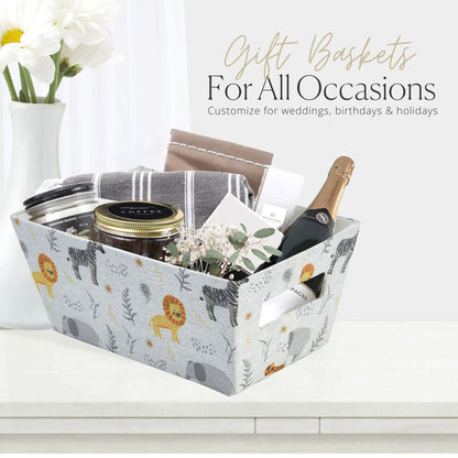 Patterned Nestable Storage Bins with Cutout Handles (4-Pack) - product image 9