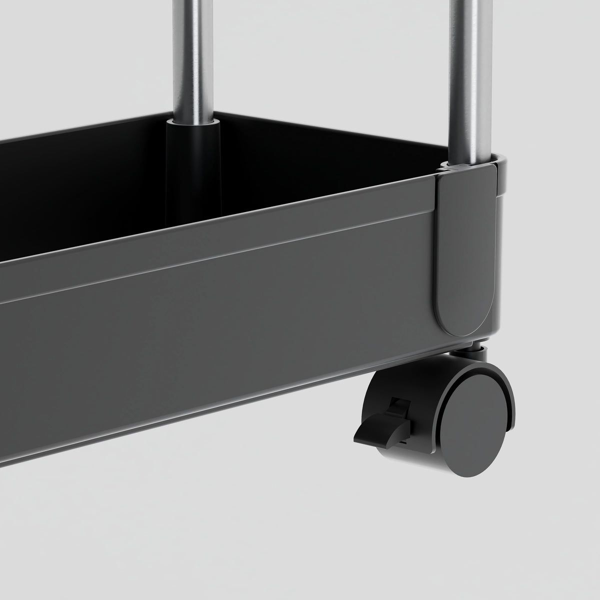 Four-Tier Rolling Storage Cart with Hooks - product image 5