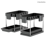 Two-Tier Sliding Under-Sink Organizers (Set of 2) - product image 14
