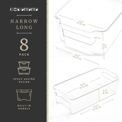 Clear Refrigerator Storage Bins, 12.4-Inch (8-Pack) - product image 5