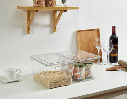 Clear Refrigerator Organizer Bins with Lids (6-Pack) - product image 8