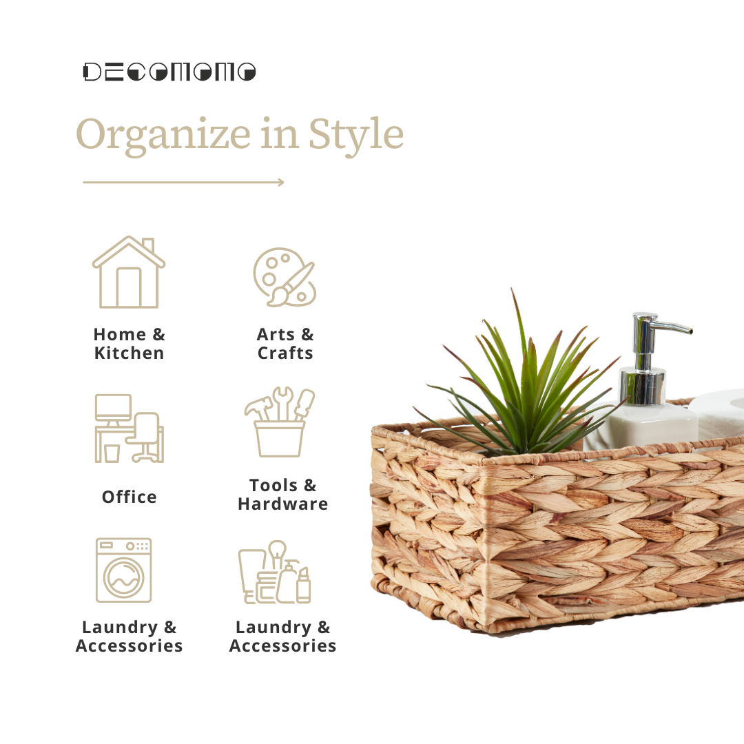 Water Hyacinth Woven Storage Baskets (Set of 2) - product image 6
