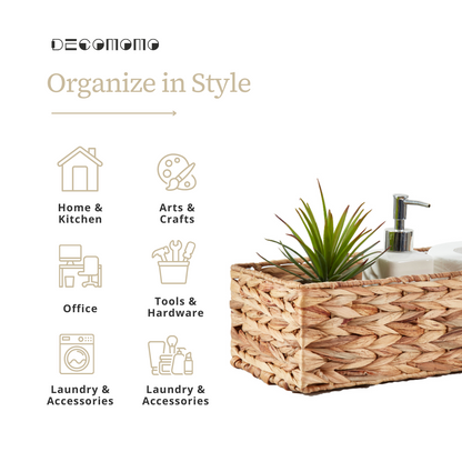 Water Hyacinth Woven Storage Baskets (Set of 2) - product image 6