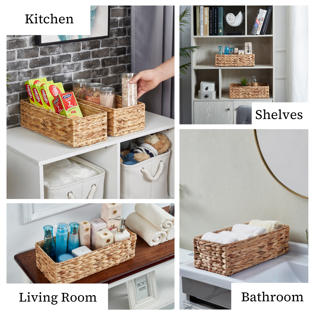 Water Hyacinth Woven Storage Baskets (Set of 2) - product image 8