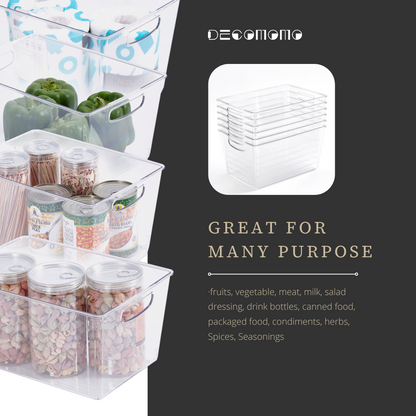 Clear Refrigerator and Pantry Organizer Bins (4- or 6-Pack) - product image 5