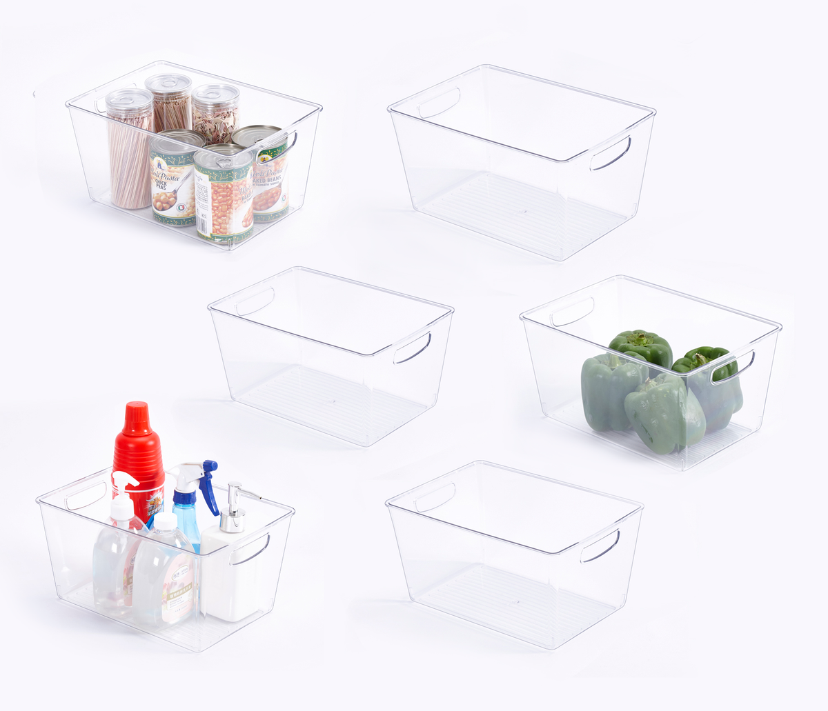 Clear Refrigerator and Pantry Organizer Bins (4- or 6-Pack) - product image 2