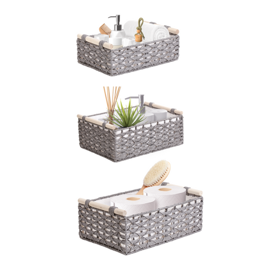 Woven Rope Shelf Baskets (2- or 3-Pack) - product image 1