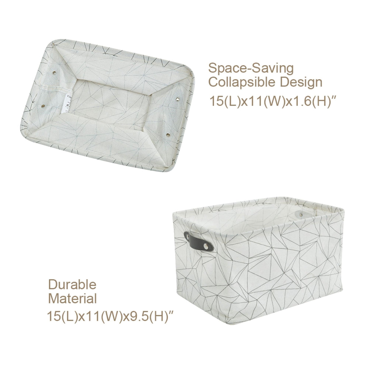 Large Water-Resistant Collapsible Storage Bins (6-Pack) - product image 5