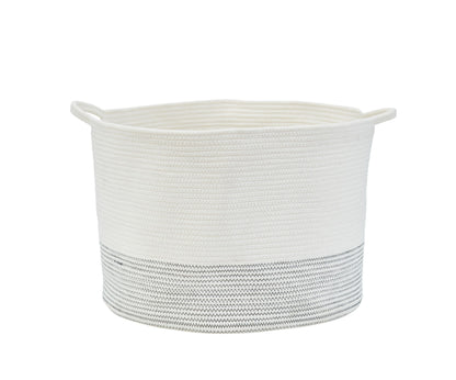 Large Cotton Rope Storage Baskets with Handles (2-Piece Set) - product image 2