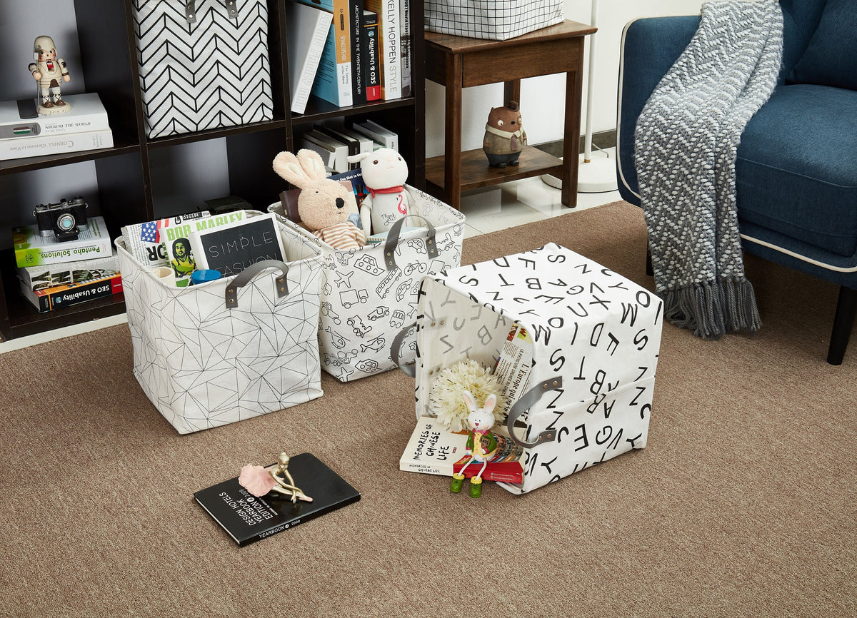 Patterned 13-Inch Collapsible Storage Cubes (6-Pack) - product image 2