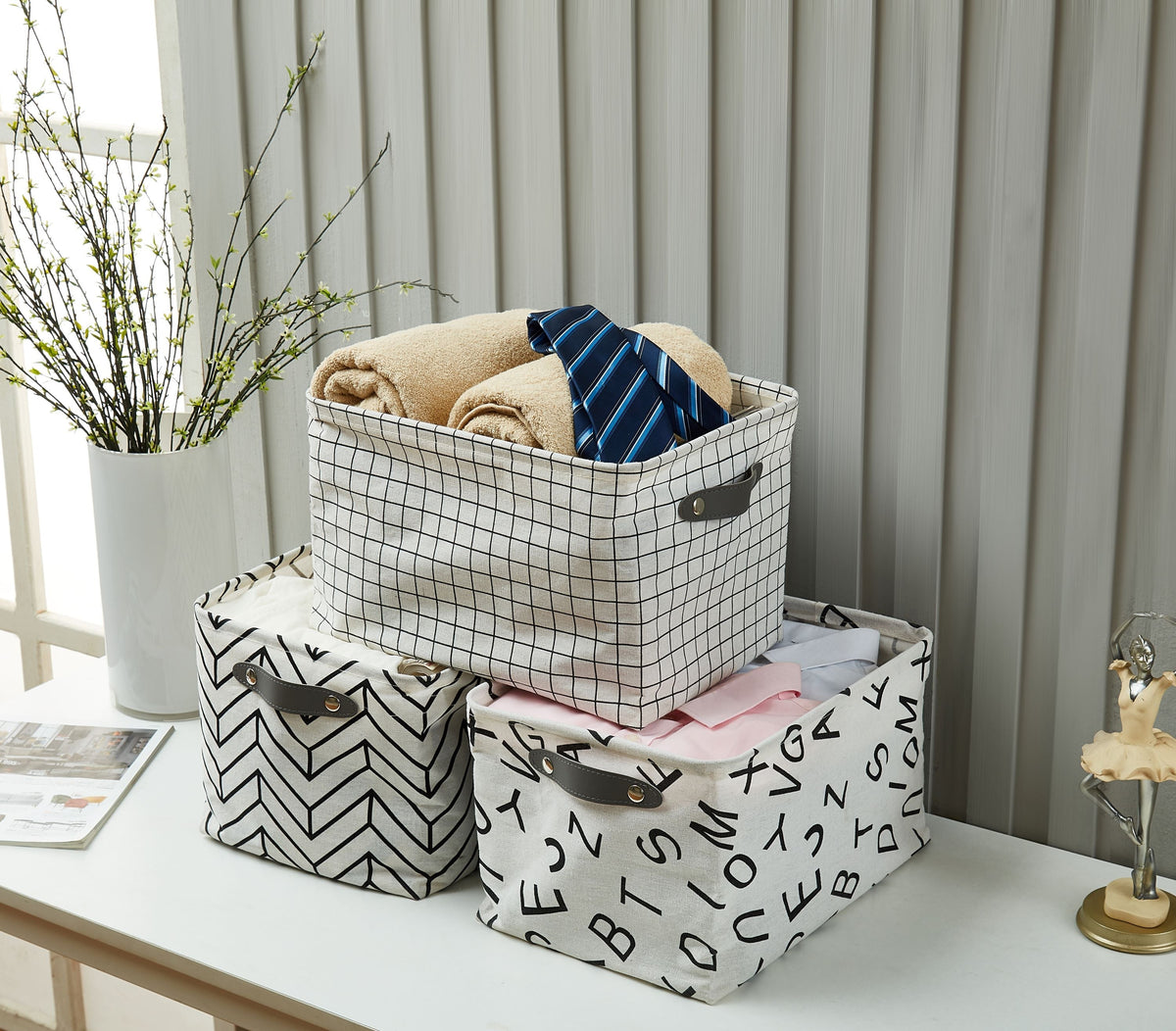 Large Water-Resistant Collapsible Storage Bins (6-Pack) - product image 1