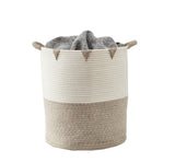Cotton Rope Storage Basket with Woven Triangle Pattern - product image 1