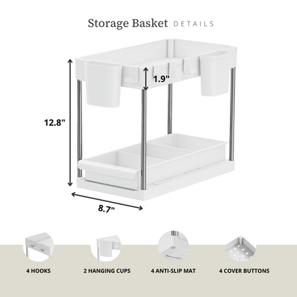 Two-Tier Sliding Under-Sink Organizers (Set of 2) - product image 12