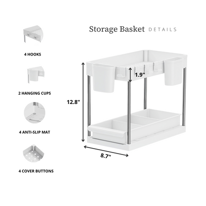 Two-Tier Sliding Under-Sink Organizers (Set of 2) - product image 13