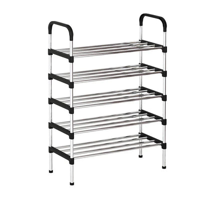 Compact Freestanding Shoe Organizer Rack