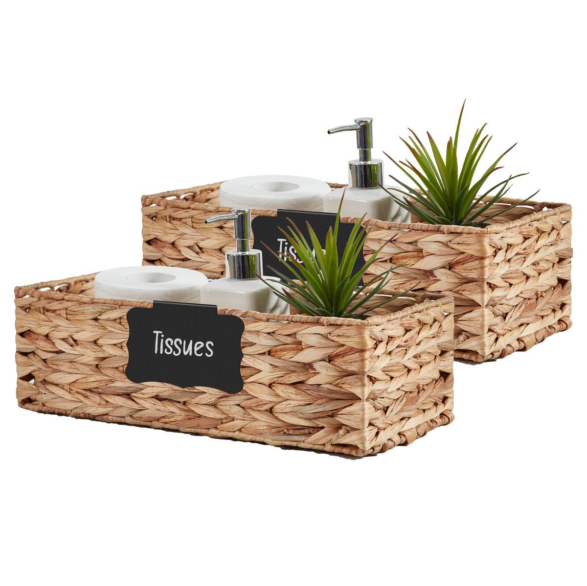 Water Hyacinth Woven Storage Baskets (Set of 2) - product image 2