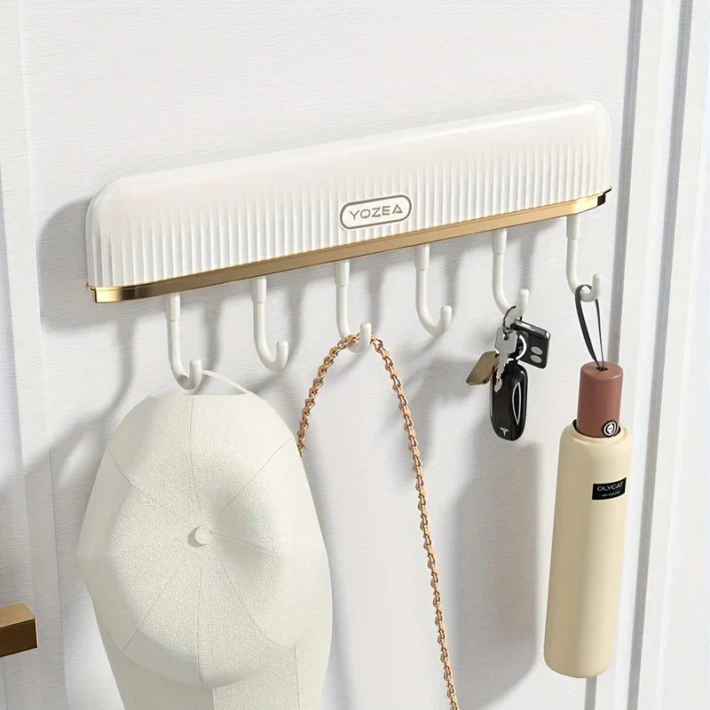 Compact Wall Shelf with Hanging Hooks - product image 2