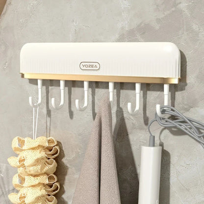 Compact Wall Shelf with Hanging Hooks - product image 3