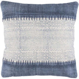Ivory and Slate Geometric Cotton Accent Pillow - product image 1