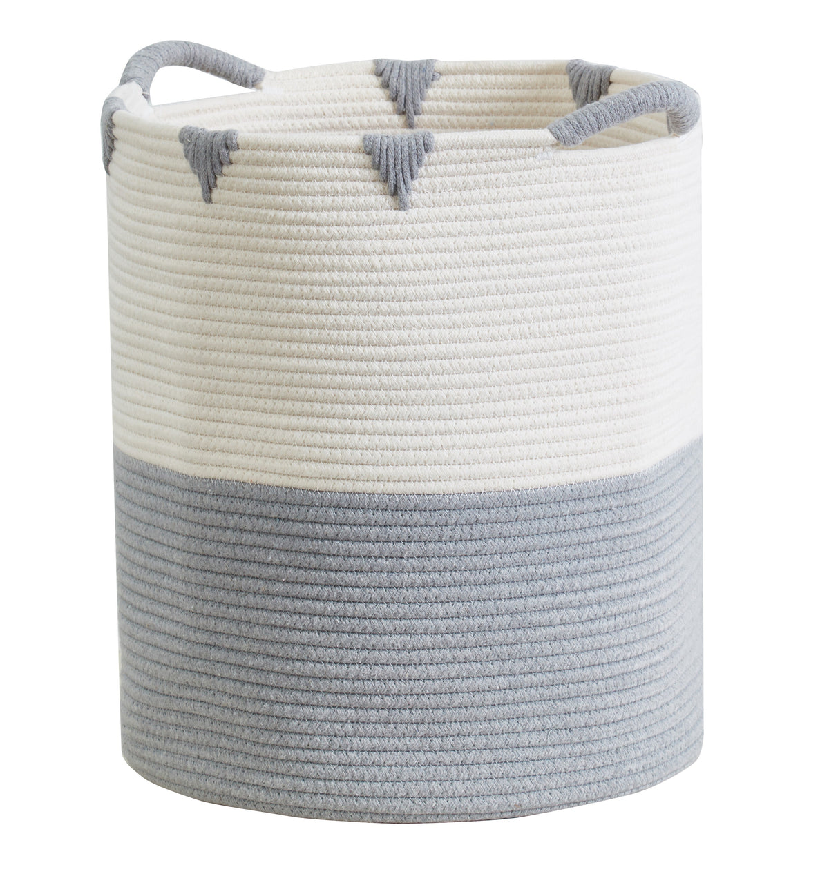 Cotton Rope Storage Basket with Woven Triangle Pattern - product image 14